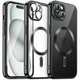 thumbnail image 1 of JETech Electroplated Case for iPhone 15 Plus 6.7-Inch, Camera Lens Full Protection, Compatible with MagSafe Wireless Charging, Shockproof Soft TPU Phone Cover (Black), 1 of 7