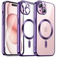 thumbnail image 1 of JETech Electroplated Case for iPhone 15 Plus 6.7-Inch, Camera Lens Full Protection, Compatible with MagSafe Wireless Charging, Shockproof Soft TPU Phone Cover (Purple), 1 of 7