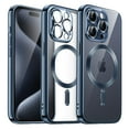 thumbnail image 1 of JETech Electroplated Case for iPhone 15 Pro 6.1-Inch, Camera Lens Full Protection, Compatible with MagSafe Wireless Charging, Shockproof Soft TPU Phone Cover (Blue), 1 of 7