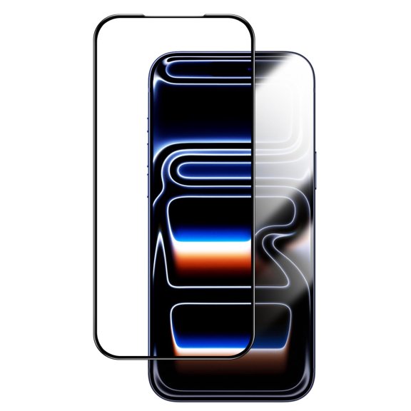 JETech Full Coverage Screen Protector for iPhone 17 Pro, AR Anti Reflection, Black Edge, 2-Pack