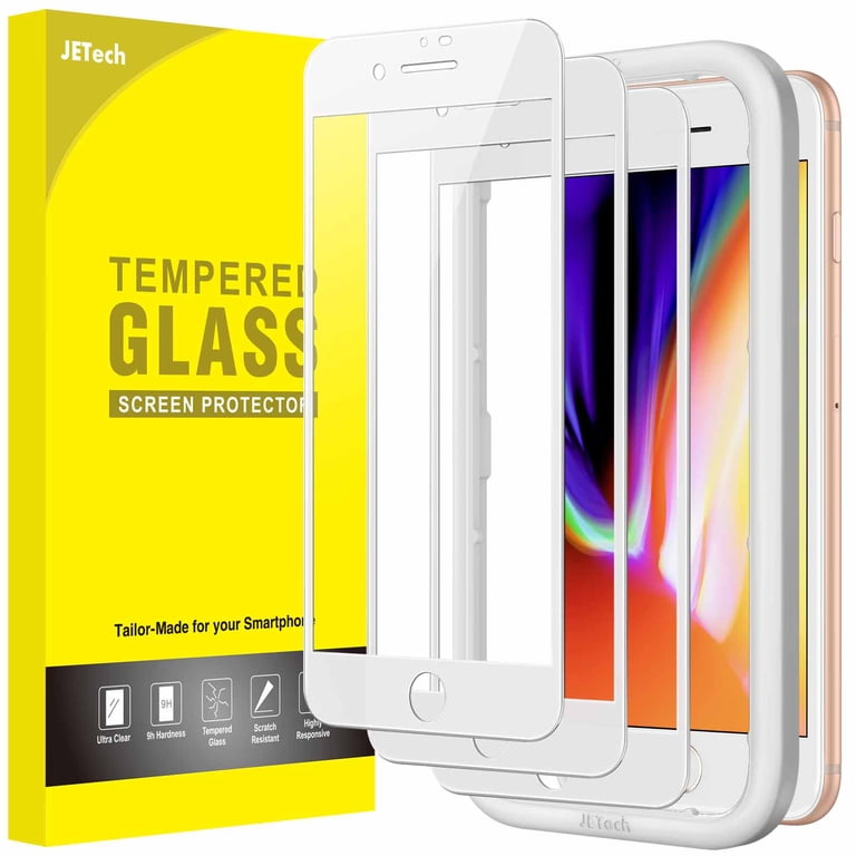 NEW'C 3x Gehard Glas Screenprotector Voor IPhone SE 2022/2020 – 0.33 Mm – 9H Hardheid – Ultra Transparant & Vingerafdrukvrij