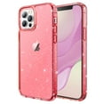 thumbnail image 1 of JETech Glitter Case for iPhone 12 Pro Max, 6.7-Inch, Bling Sparkle Shockproof Phone Bumper Cover, Cute Sparkly for Women and Girls (Red), 1 of 7