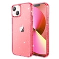 thumbnail image 1 of JETech Glitter Case for iPhone 13 6.1-Inch, Bling Sparkle Shockproof Phone Bumper Cover, Cute Sparkly for Women and Girls (Red), 1 of 7