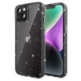 thumbnail image 1 of JETech Glitter Case for iPhone 14 6.1-Inch, Bling Sparkle Shockproof Phone Bumper Cover, Cute Sparkly for Women and Girls (Black), 1 of 7