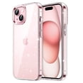 thumbnail image 1 of JETech Glitter Case for iPhone 15 6.1-Inch, Bling Sparkle Shockproof Phone Bumper Cover, Cute Sparkly for Women and Girls (Clear), 1 of 7
