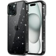 thumbnail image 1 of JETech Glitter Case for iPhone 15 Plus 6.7-Inch, Bling Sparkle Shockproof Phone Bumper Cover, Cute Sparkly for Women and Girls (Black), 1 of 7