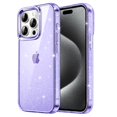 thumbnail image 1 of JETech Glitter Case for iPhone 15 Pro 6.1-Inch, Bling Sparkle Shockproof Phone Bumper Cover, Cute Sparkly for Women and Girls (Light Purple), 1 of 7