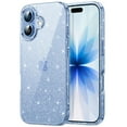 thumbnail image 1 of JETech Glitter Case for iPhone 17 6.3-Inch, Bling Sparkle Shockproof Phone Bumper Cover, Cute Sparkly for Women and Girls (Blue), 1 of 6