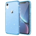 thumbnail image 1 of JETech Glitter Case for iPhone XR, 6.1-Inch, Bling Sparkle Shockproof Phone Bumper Cover, Cute Sparkly for Women and Girls (Blue), 1 of 7