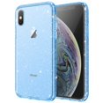 thumbnail image 1 of JETech Glitter Case for iPhone Xs Max, 6.5-Inch, Bling Sparkle Shockproof Phone Bumper Cover, Cute Sparkly for Women and Girls (Blue), 1 of 7