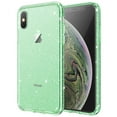 thumbnail image 1 of JETech Glitter Case for iPhone Xs Max, 6.5-Inch, Bling Sparkle Shockproof Phone Bumper Cover, Cute Sparkly for Women and Girls (Green), 1 of 7