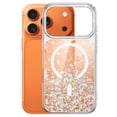 thumbnail image 1 of JETech Glitter Case for iPhone 17 Pro Max 6.9-Inch Compatible with MagSafe, Clear Cute Bling Sparkle for Women and Girls, Shiny Shockproof Magnetic Sparkly Phone Cover (Orange), 1 of 6