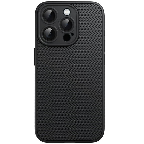 JETech Grip Case for iPhone 15 Pro 6.1-Inch, Soft TPU Slim Fit Protective Phone Cover with Camera Lens Full Protection, Shockproof (Black Titanium)