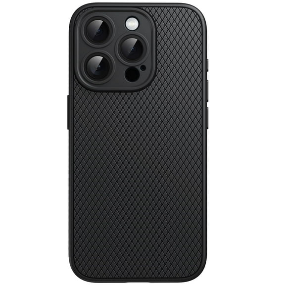 JETech Grip Case for iPhone 15 Pro Max 6.7-Inch, Soft TPU Slim Fit Protective Phone Cover with Camera Lens Full Protection, Shockproof (Black Titanium)