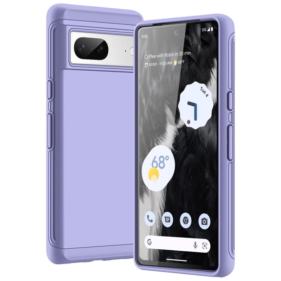 JETech Heavy Shockproof Case for Google Pixel 7, Dual Layer Rugged Protective Phone Cover with Shock-Absorption (Purple)