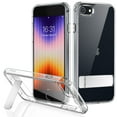thumbnail image 1 of JETech Kickstand Case for iPhone SE 3/2 (2022/2020 Edition), iPhone 8/7, 4.7-Inch, Support Wireless Charging, Slim Shockproof Bumper Phone Cover, 3-Way Metal Stand (Clear), 1 of 7
