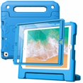 thumbnail image 1 of JETech Kids Case for iPad 9.7-Inch (6th/5th Generation, 2018/2017 Model) with Built-in Screen Protector, Shockproof Full-Body Handle Stand Tablet Protective Cover (Blue), 1 of 8