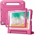 thumbnail image 1 of JETech Kids Case for iPad 9.7-Inch (6th/5th Generation, 2018/2017 Model) with Built-in Screen Protector, Shockproof Full-Body Handle Stand Tablet Protective Cover (Rose), 1 of 8