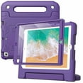 thumbnail image 1 of JETech Kids Case for iPad 9.7-Inch (6th/5th Generation, 2018/2017 Model) with Built-in Screen Protector, Shockproof Full-Body Handle Stand Tablet Protective Cover (Purple), 1 of 8