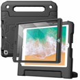 thumbnail image 1 of JETech Kids Case for iPad 9.7-Inch (6th/5th Generation, 2018/2017 Model) with Built-in Screen Protector, Shockproof Full-Body Handle Stand Tablet Protective Cover (Black), 1 of 8