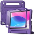 thumbnail image 1 of JETech Kids Case for iPad (A16) 11th/10th Generation (2025/2022) with Built-in Screen Protector, Shockproof Full-Body Handle Stand Tablet Protective Cover (Purple), 1 of 7