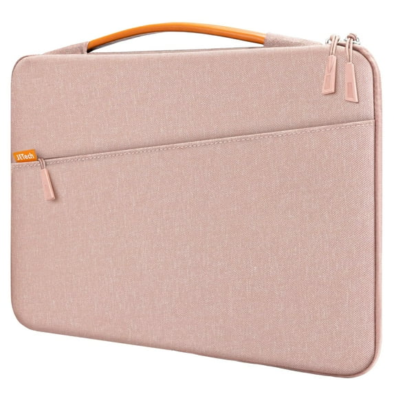 JETech Laptop Sleeve for 15-Inch MacBook Air M3 2024/M2 2023, MacBook Pro 15-Inch, MacBook Pro 16-Inch (M4/M3/M2/M1,2019-2024), Bag Case with Portable Handle and Pocket(Rose Gold)