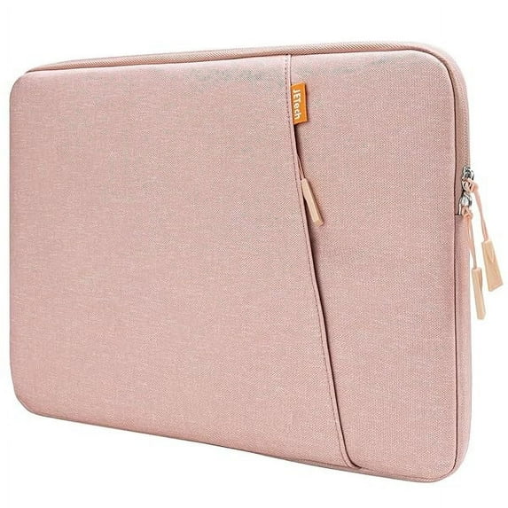 JETech Laptop Sleeve for 14-Inch MacBook Air/Pro, MacBook Pro M4 / M3 / M2 / M1 2021-2024, Waterproof Bag Case with Pocket, Compatible with 14 Inch Notebook (Rose Gold)