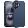 thumbnail image 1 of JETech Liquid Silicone Case for iPhone 16 6.1-Inch, Silky Soft Touch Full-Body Protective Phone Case, Anti-Scratch Shockproof Cover with Microfiber Lining (Navy Blue), 1 of 6