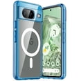 thumbnail image 1 of JETech Magnetic Case for Google Pixel 8 6.2-Inch 2023, Compatible with MagSafe Accessories, Shockproof Protective Phone Cover, Non-Yellowing Hard Clear PC Back (Bay), 1 of 7