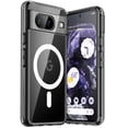 thumbnail image 1 of JETech Magnetic Case for Google Pixel 8 6.2-Inch 2023, Compatible with MagSafe Accessories, Shockproof Protective Phone Cover, Non-Yellowing Hard Clear PC Back (Obsidian), 1 of 7