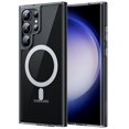 thumbnail image 1 of JETech Magnetic Case for Samsung Galaxy S23 Ultra 6.8-Inch, Compatible with MagSafe, Shockproof Protective Phone Cover, Non-Yellowing Hard Clear PC Back (Black), 1 of 7