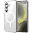 thumbnail image 1 of JETech Magnetic Case for Samsung Galaxy S24+ / S24 Plus 5G, Compatible with MagSafe, Shockproof Protective Phone Cover, Non-Yellowing Hard Clear PC Back (Clear), 1 of 7