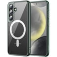 thumbnail image 1 of JETech Magnetic Case for Samsung Galaxy S24+ / S24 Plus 5G, Compatible with MagSafe, Shockproof Protective Phone Cover, Non-Yellowing Hard Clear PC Back (Green), 1 of 7