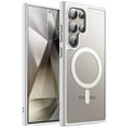 thumbnail image 1 of JETech Magnetic Case for Samsung Galaxy S24 Ultra 5G, Compatible with MagSafe, Translucent Matte Back Shockproof Phone Cover (Silver), 1 of 6