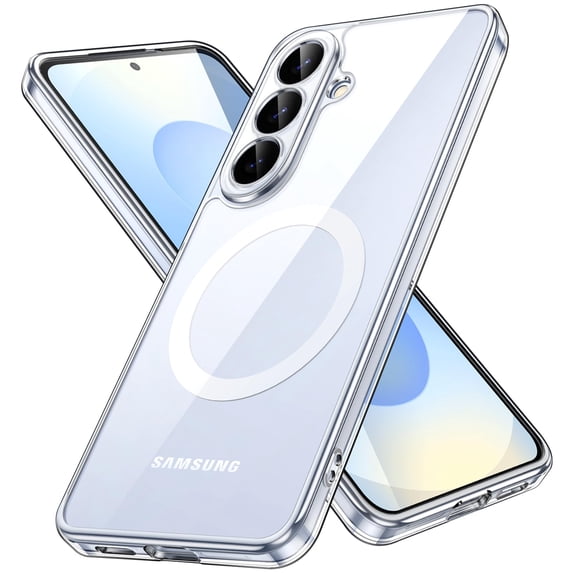 JETech Magnetic Case for Samsung Galaxy S26 Plus, Compatible with MagSafe, Shockproof Cover (Clear)