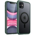 thumbnail image 1 of JETech Magnetic Case for iPhone 11 6.1-Inch Compatible with MagSafe, Translucent Matte Back Slim Shockproof Phone Cover (Dark Green), 1 of 6