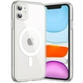 thumbnail image 1 of JETech Magnetic Case for iPhone 11 6.1-Inch Compatible with MagSafe Wireless Charging, Shockproof Phone Bumper Cover, Anti-Scratch Clear Back (Clear), 1 of 6