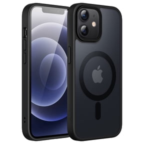 JETech Magnetic Case for iPhone 12/12 Pro 6.1-Inch Compatible with MagSafe, Translucent Matte Back Slim Shockproof Phone Cover (Black)