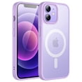 thumbnail image 1 of JETech Magnetic Case for iPhone 12/12 Pro 6.1-Inch Compatible with MagSafe, Translucent Matte Back Slim Shockproof Phone Cover (Light Purple), 1 of 6