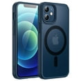thumbnail image 1 of JETech Magnetic Case for iPhone 12 Mini 5.4-Inch Compatible with MagSafe, Translucent Matte Back Slim Shockproof Phone Cover (Blue), 1 of 6