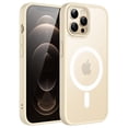 thumbnail image 1 of JETech Magnetic Case for iPhone 12 Pro Max 6.7-Inch Compatible with MagSafe, Translucent Matte Back Slim Shockproof Phone Cover (Beige), 1 of 6
