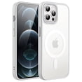 thumbnail image 1 of JETech Magnetic Case for iPhone 12 Pro Max 6.7-Inch Compatible with MagSafe, Translucent Matte Back Slim Shockproof Phone Cover (Gray), 1 of 6