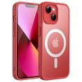 thumbnail image 1 of JETech Magnetic Case for iPhone 13 6.1-Inch Compatible with MagSafe, Translucent Matte Back Slim Shockproof Phone Cover (Red), 1 of 6