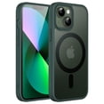 thumbnail image 1 of JETech Magnetic Case for iPhone 13 Mini 5.4-Inch Compatible with MagSafe, Translucent Matte Back Slim Shockproof Phone Cover (Dark Green), 1 of 6