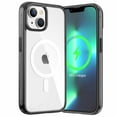 thumbnail image 1 of JETech Magnetic Case for iPhone 14 6.1-Inch Compatible with MagSafe Wireless Charging, Shockproof Phone Bumper Cover, Anti-Scratch Clear Back (Black), 1 of 7
