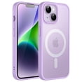 thumbnail image 1 of JETech Magnetic Case for iPhone 14 Plus 6.7-Inch Compatible with MagSafe, Translucent Matte Back Slim Shockproof Phone Cover (Light Purple), 1 of 6
