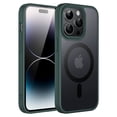 thumbnail image 1 of JETech Magnetic Case for iPhone 14 Pro 6.1-Inch Compatible with MagSafe, Translucent Matte Back Slim Shockproof Phone Cover (Dark Green), 1 of 6