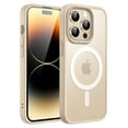 thumbnail image 1 of JETech Magnetic Case for iPhone 14 Pro 6.1-Inch Compatible with MagSafe, Translucent Matte Back Slim Shockproof Phone Cover (Light Gold), 1 of 6