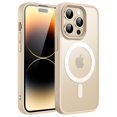 thumbnail image 1 of JETech Magnetic Case for iPhone 14 Pro Max 6.7-Inch Compatible with MagSafe, Translucent Matte Back Slim Shockproof Phone Cover (Light Gold), 1 of 6