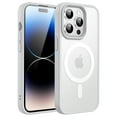 thumbnail image 1 of JETech Magnetic Case for iPhone 14 Pro Max 6.7-Inch Compatible with MagSafe, Translucent Matte Back Slim Shockproof Phone Cover (Silver), 1 of 6